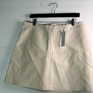 BB DAKOTA STEVE MADDEN BONE faux LEATHER SKIRT size 14 nwt. A63